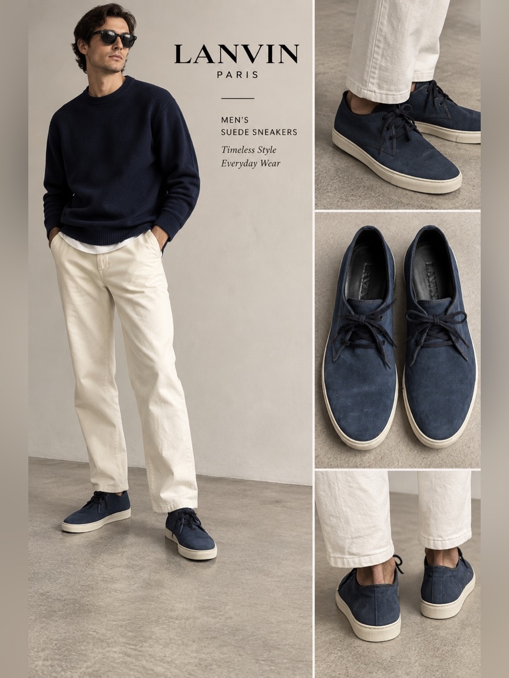 Lanvin Men's Blue Sneakers